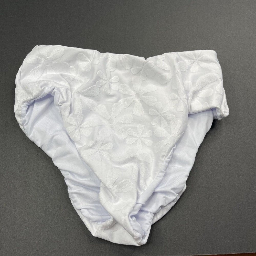 Kenny Flowers The Santorini Floral Jacquard High Waist Bikini Bottom NWT - Picture 4 of 7